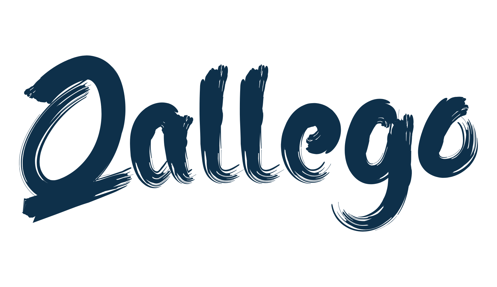 Qallego, script brush fancy decorative calligraphy font preview