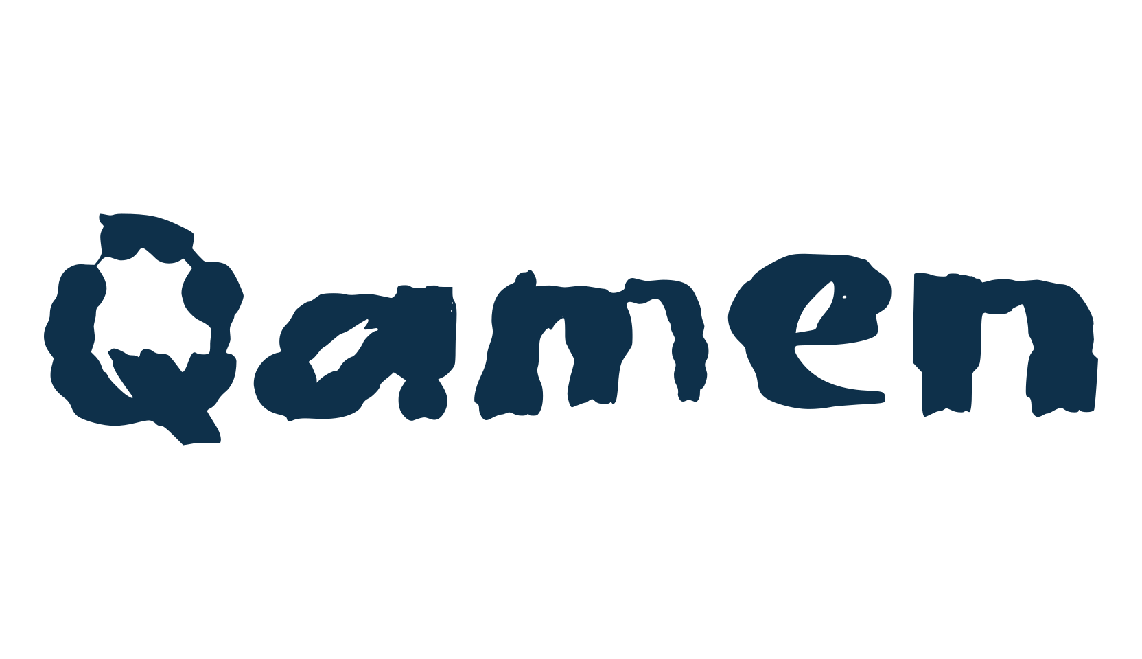 Qamen, trash font preview