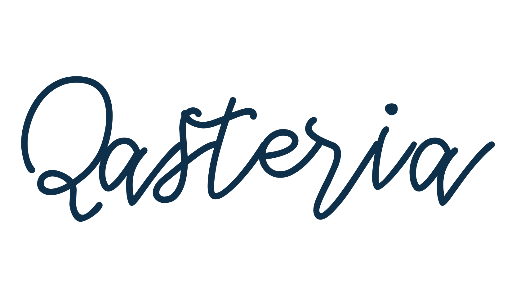 Qasteria, script handwritten fancy decorative calligraphy font preview