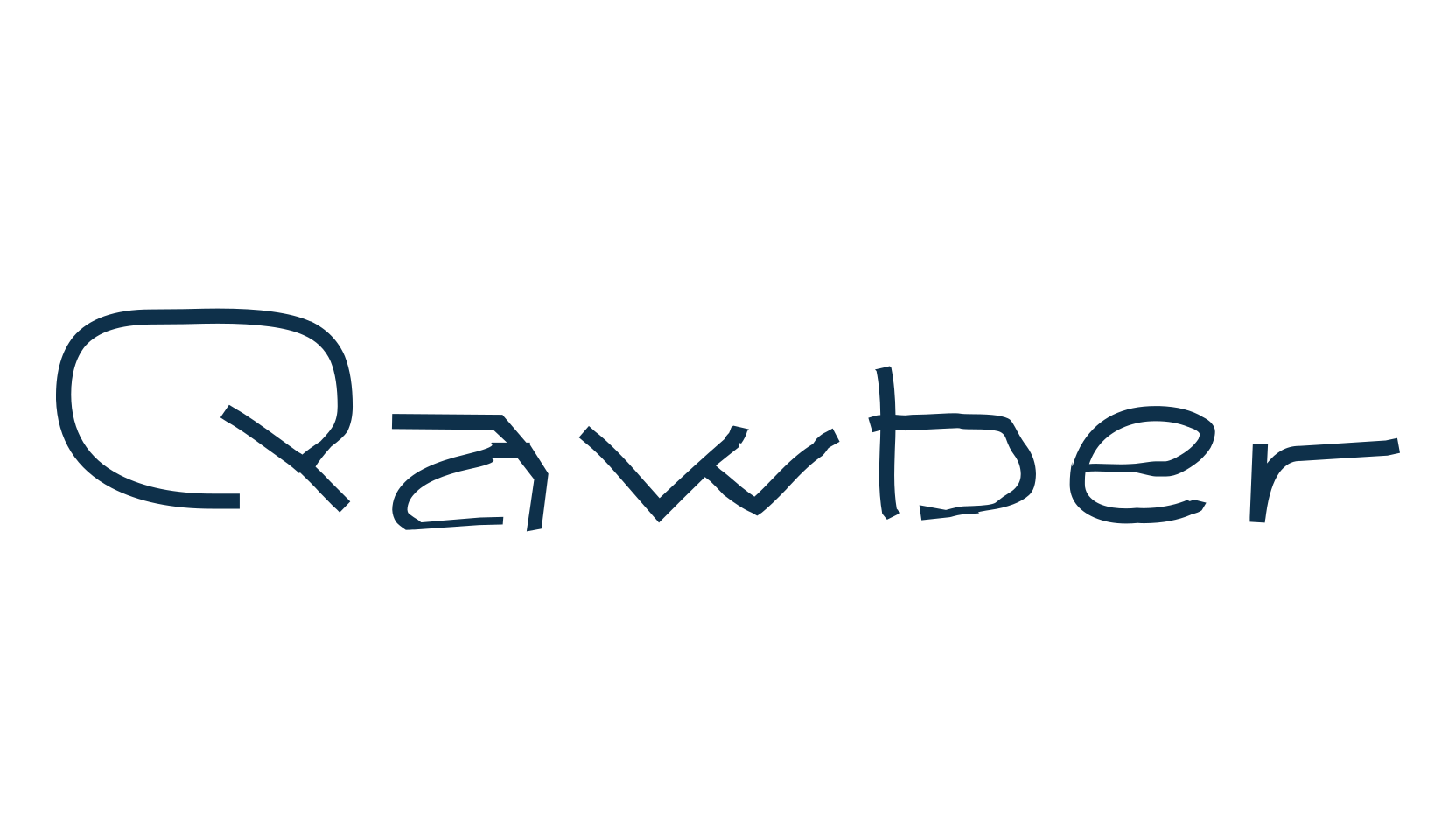 Qawber, script handwritten fancy decorative calligraphy font preview