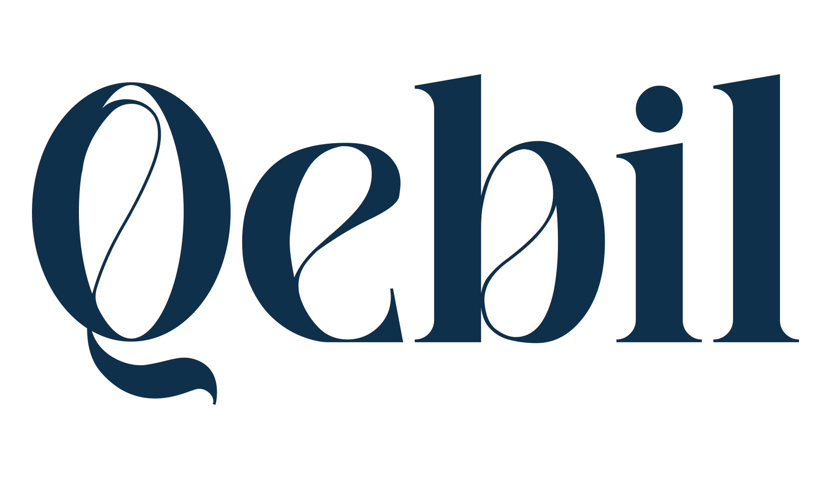 Qebil, fancy retro decorative font preview