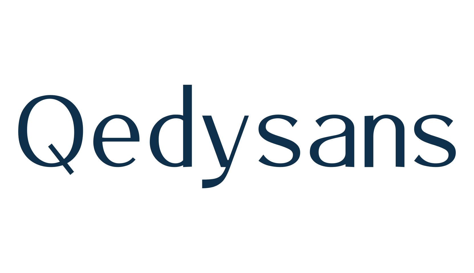 Qedysans, sans serif font preview