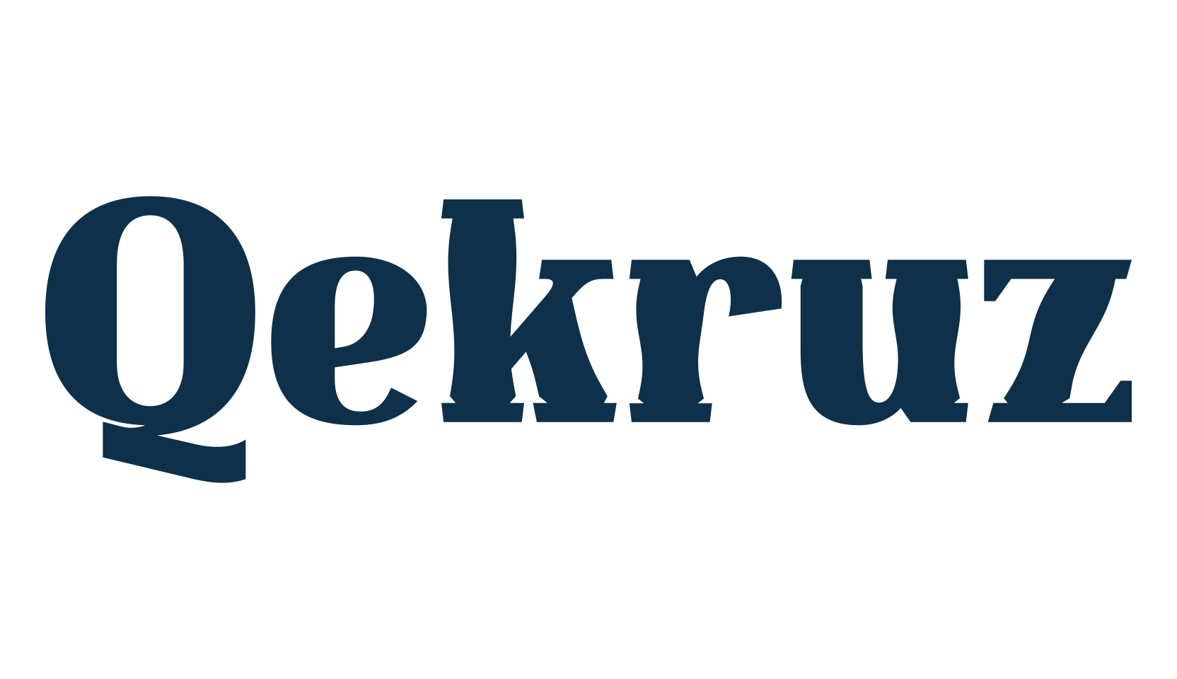 Qekruz, fancy retro decorative font preview