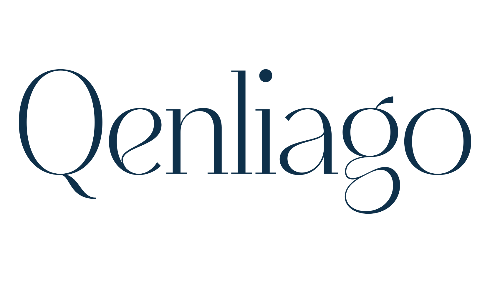 Qenliago, basic serif font preview