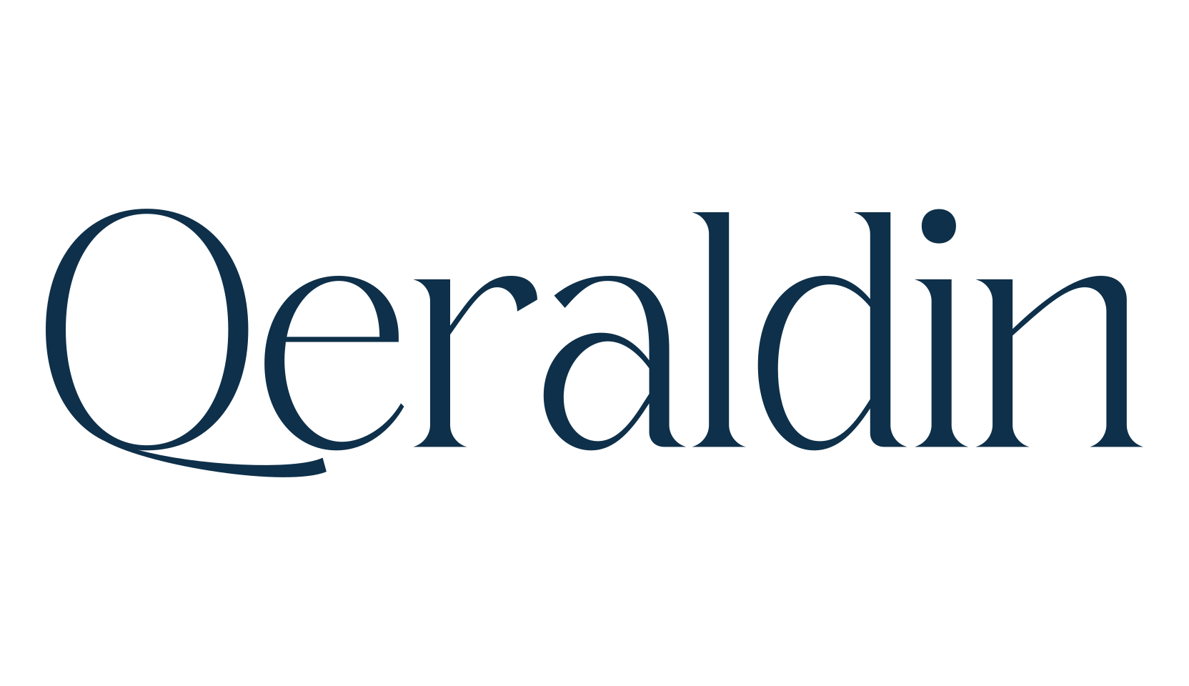 Qeraldin, serif font preview