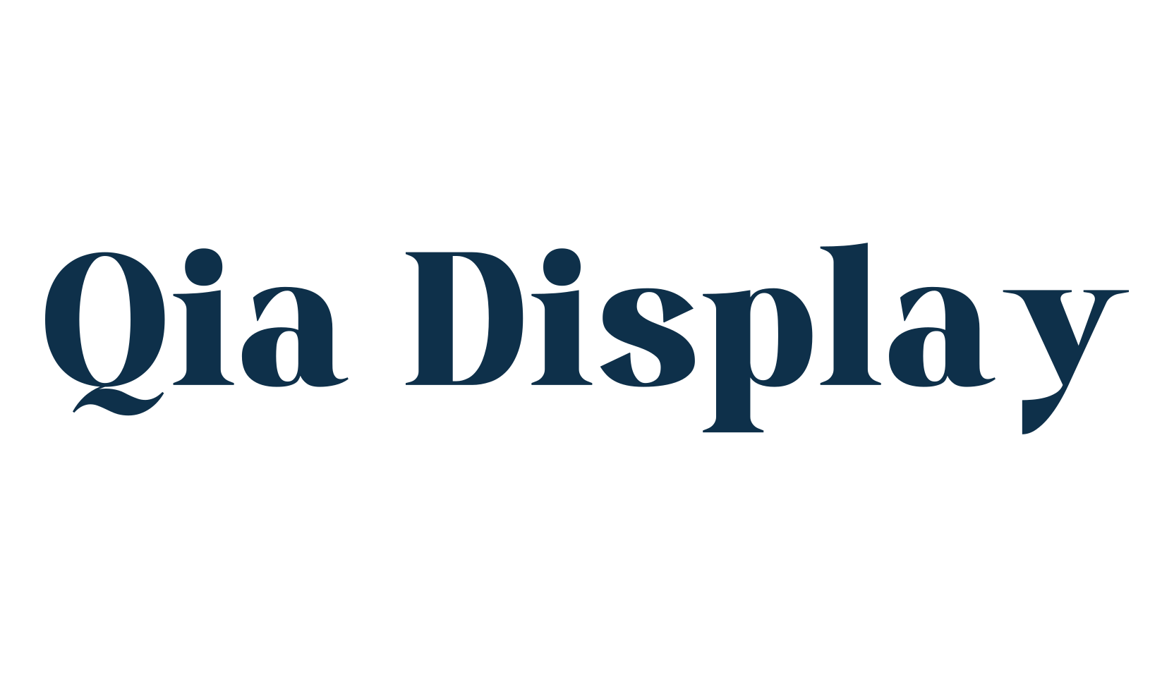Qia Display, basic serif font preview