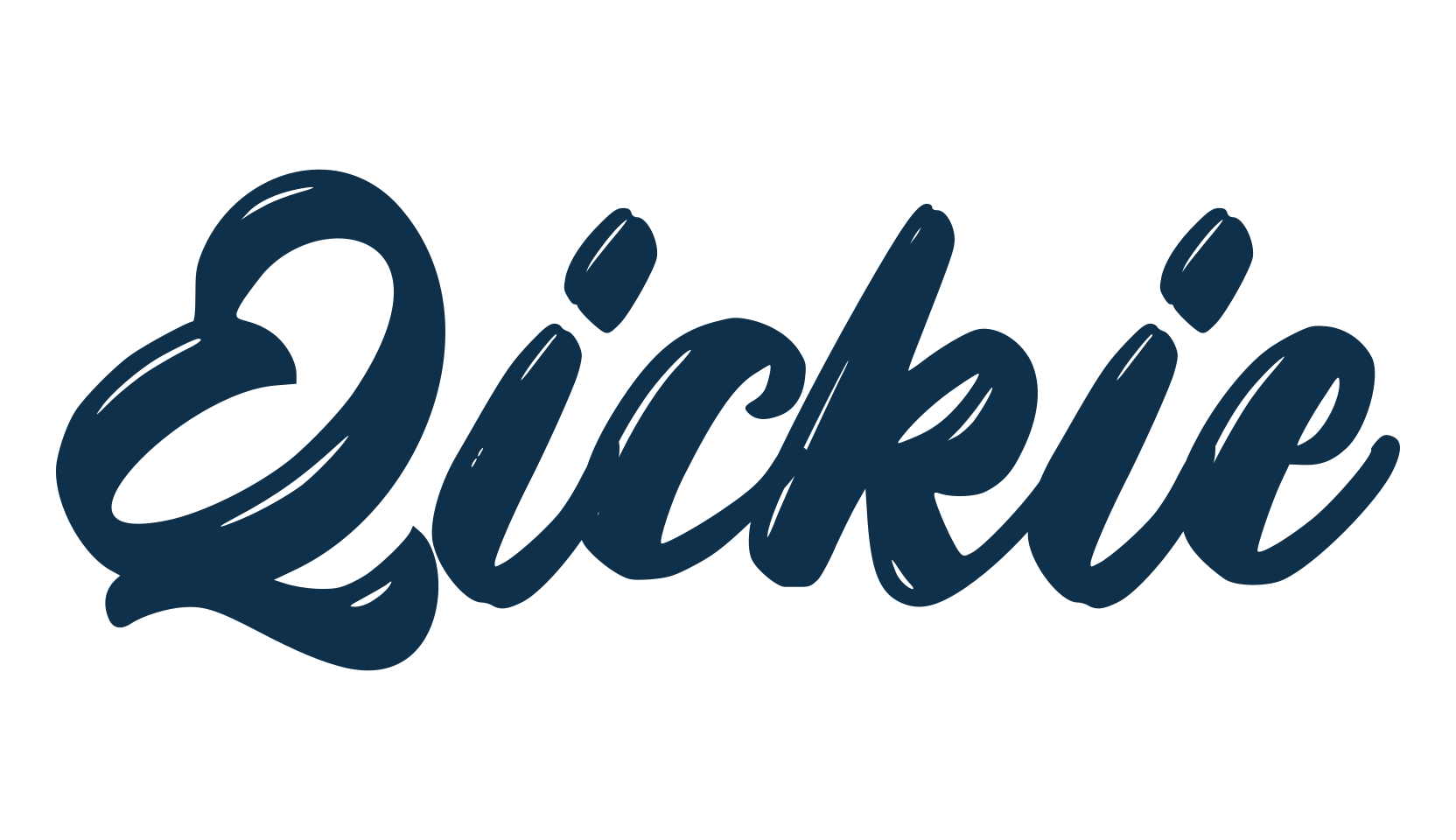 Qickie, fancy various decorative script calligraphy font preview