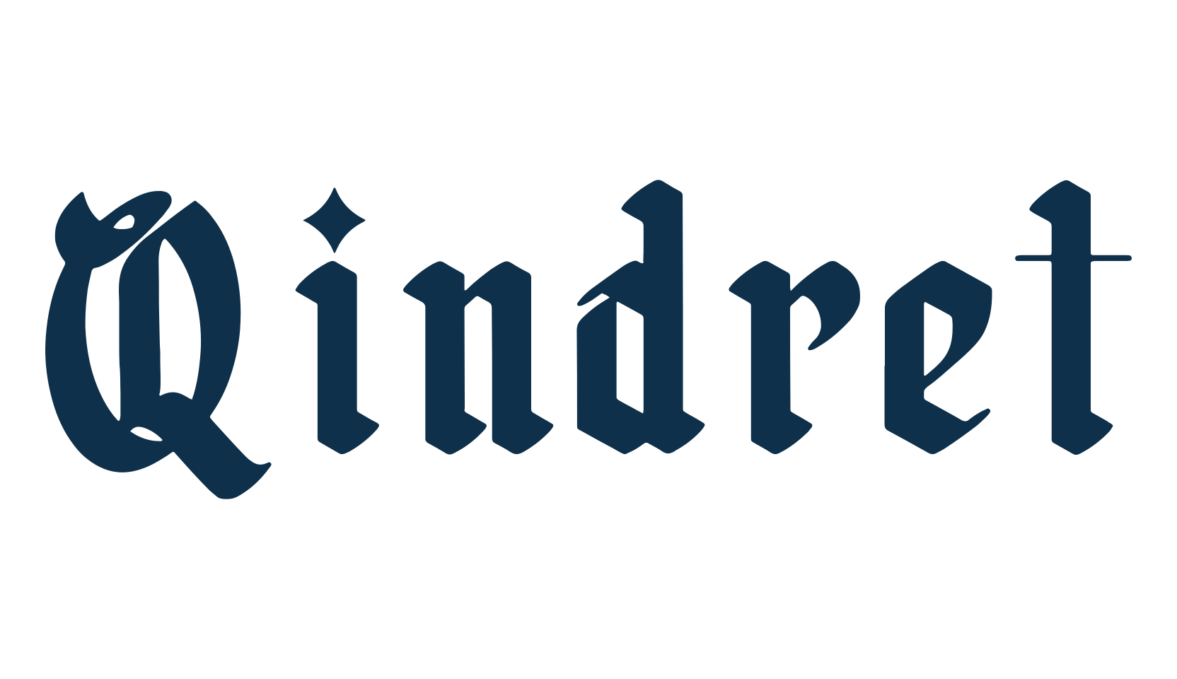 Qindret, gothic medieval font preview
