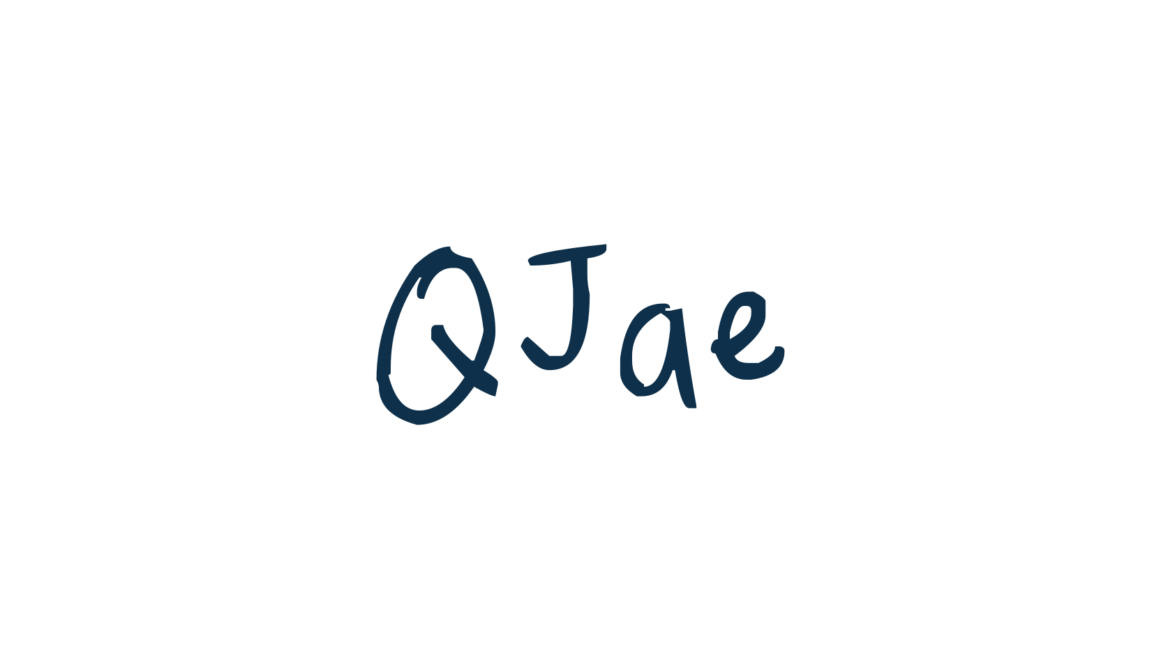 QJae, script handwritten fancy decorative calligraphy font preview