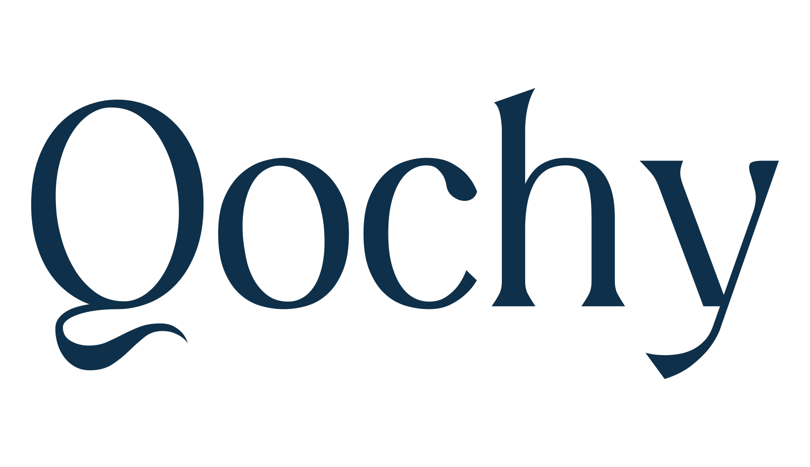 Qochy, basic serif font preview