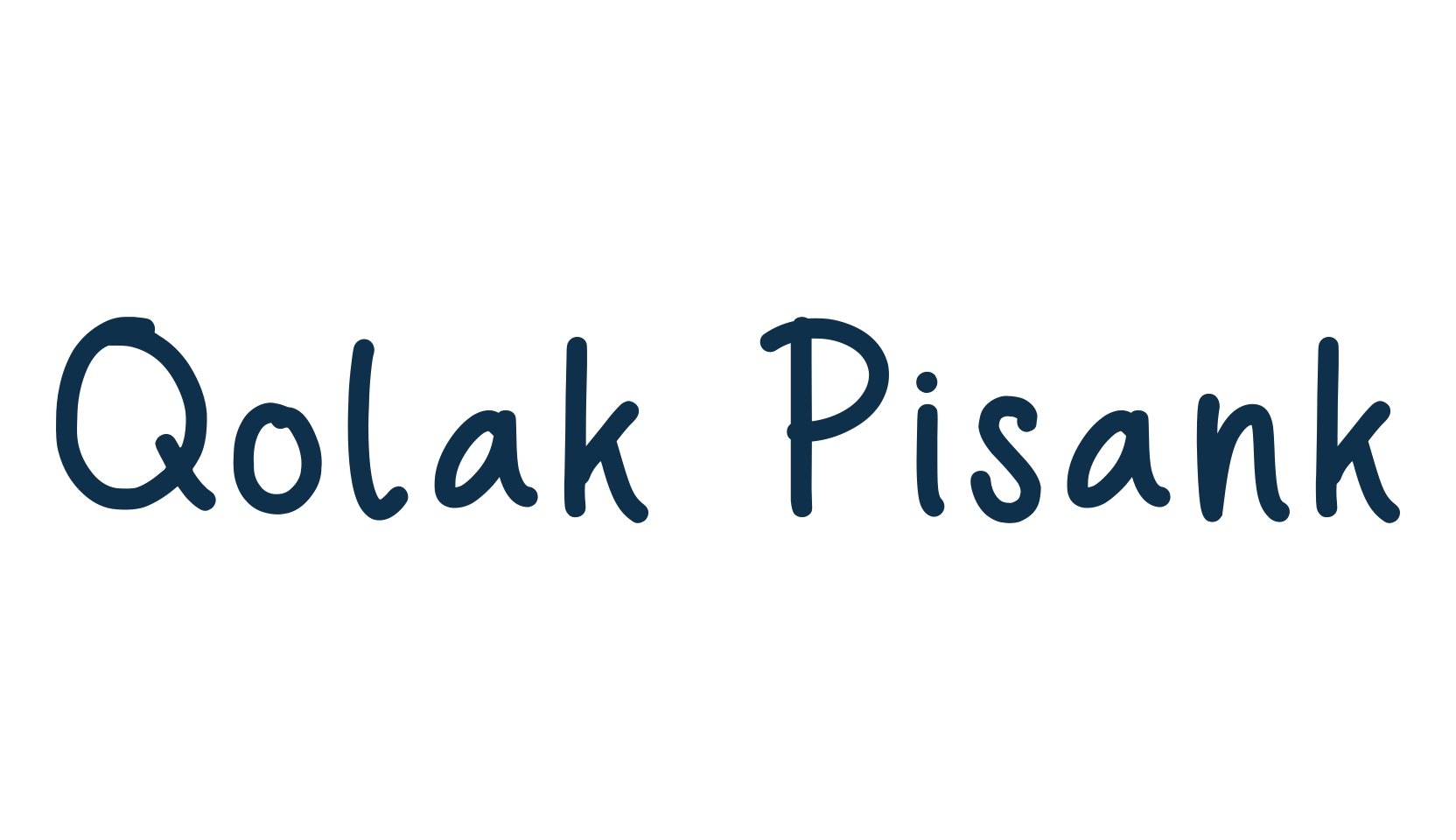Qolak Pisank, script handwritten fancy decorative calligraphy font preview