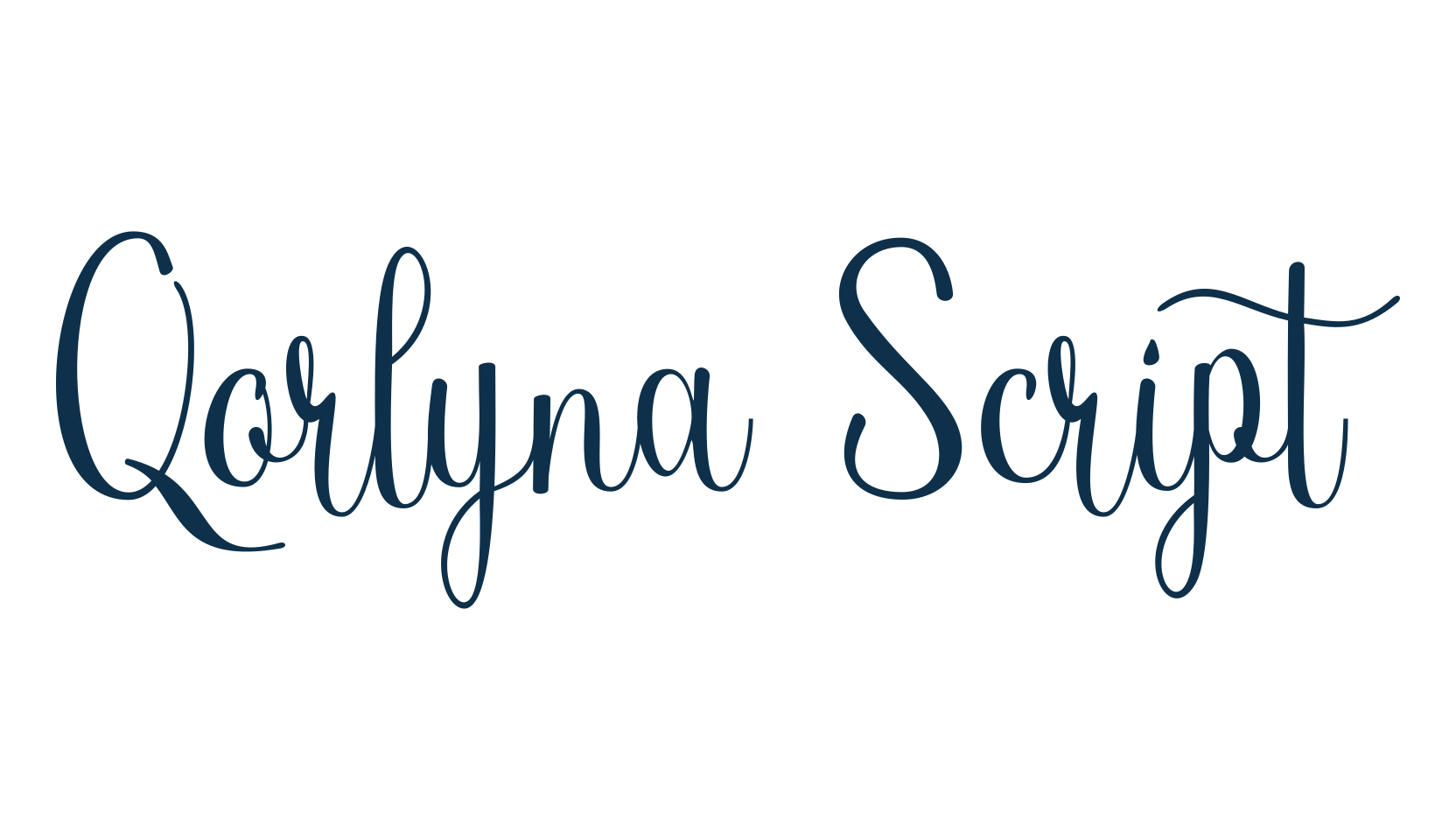 Qorlyna Script, script calligraphy fancy decorative font preview
