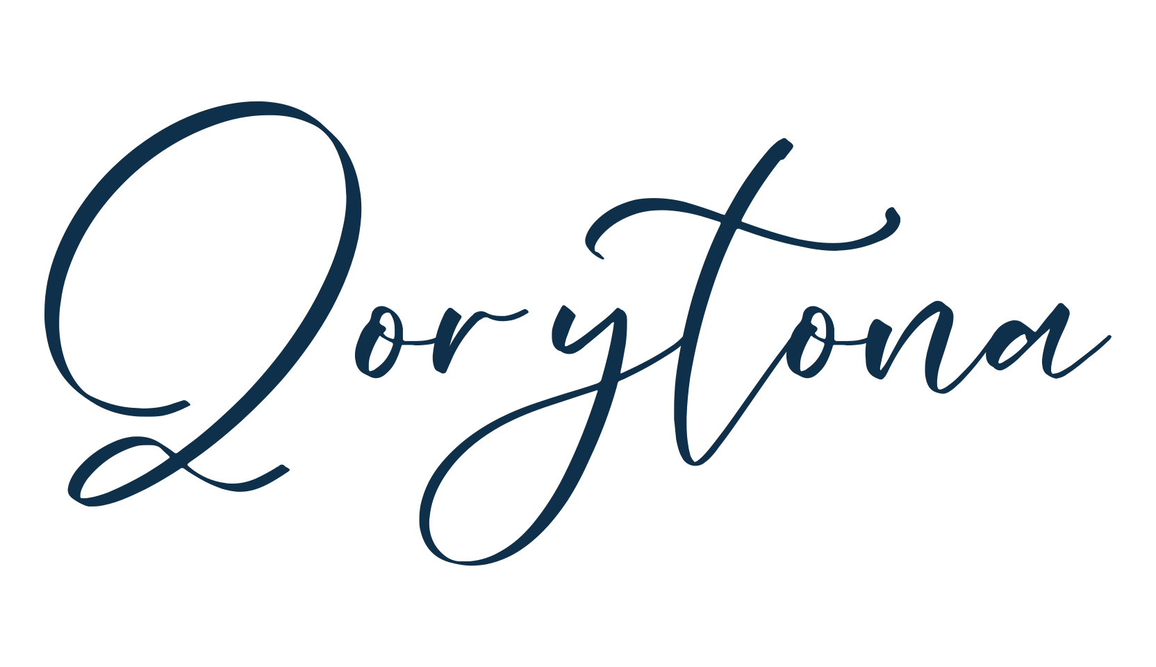 Qorytona, script handwritten fancy decorative calligraphy font preview