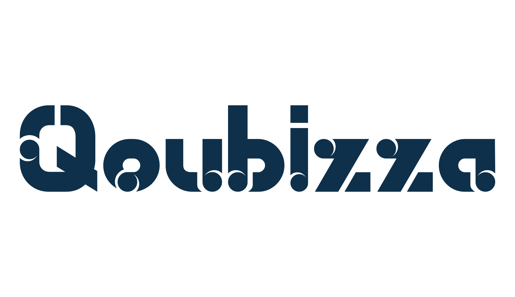 Qoubizza, fancy decorative font preview