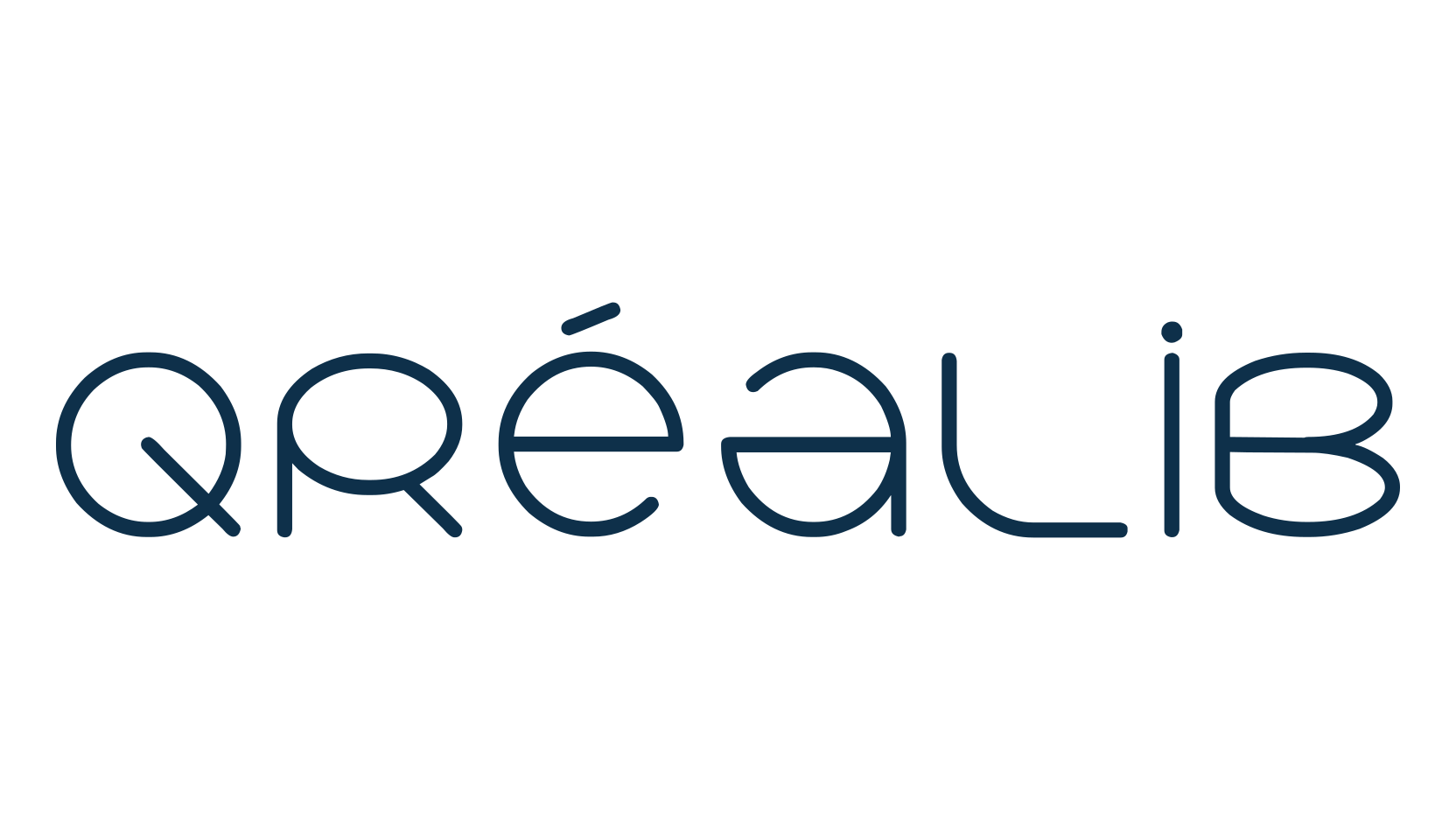 Qréalib, fancy various techno sci-fi font preview