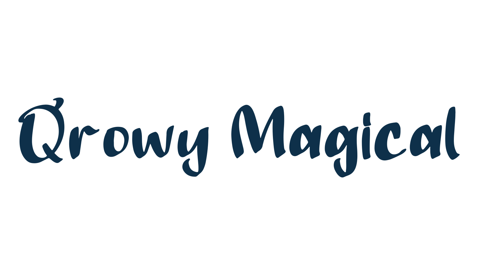 Qrowy Magical, handwriting font preview