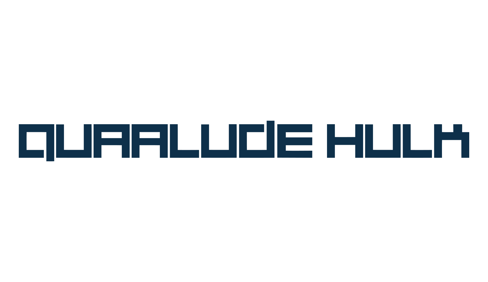 Quaalude hulk, techno square sci-fi font preview
