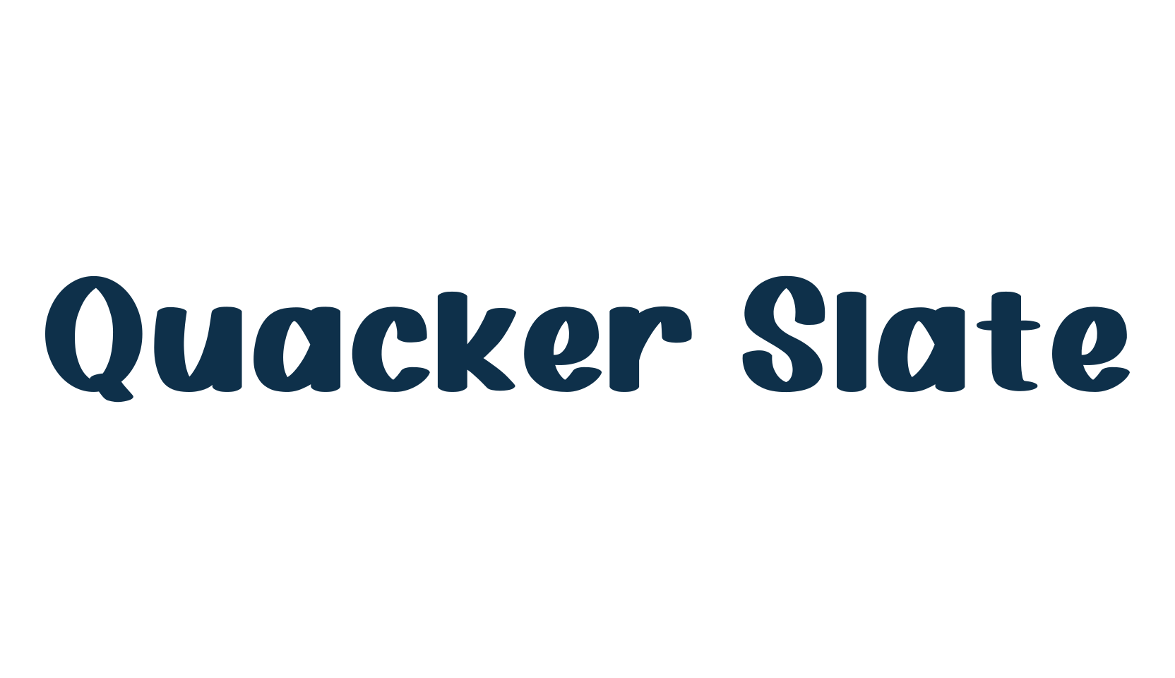 Quacker Slate, fancy decorative font preview