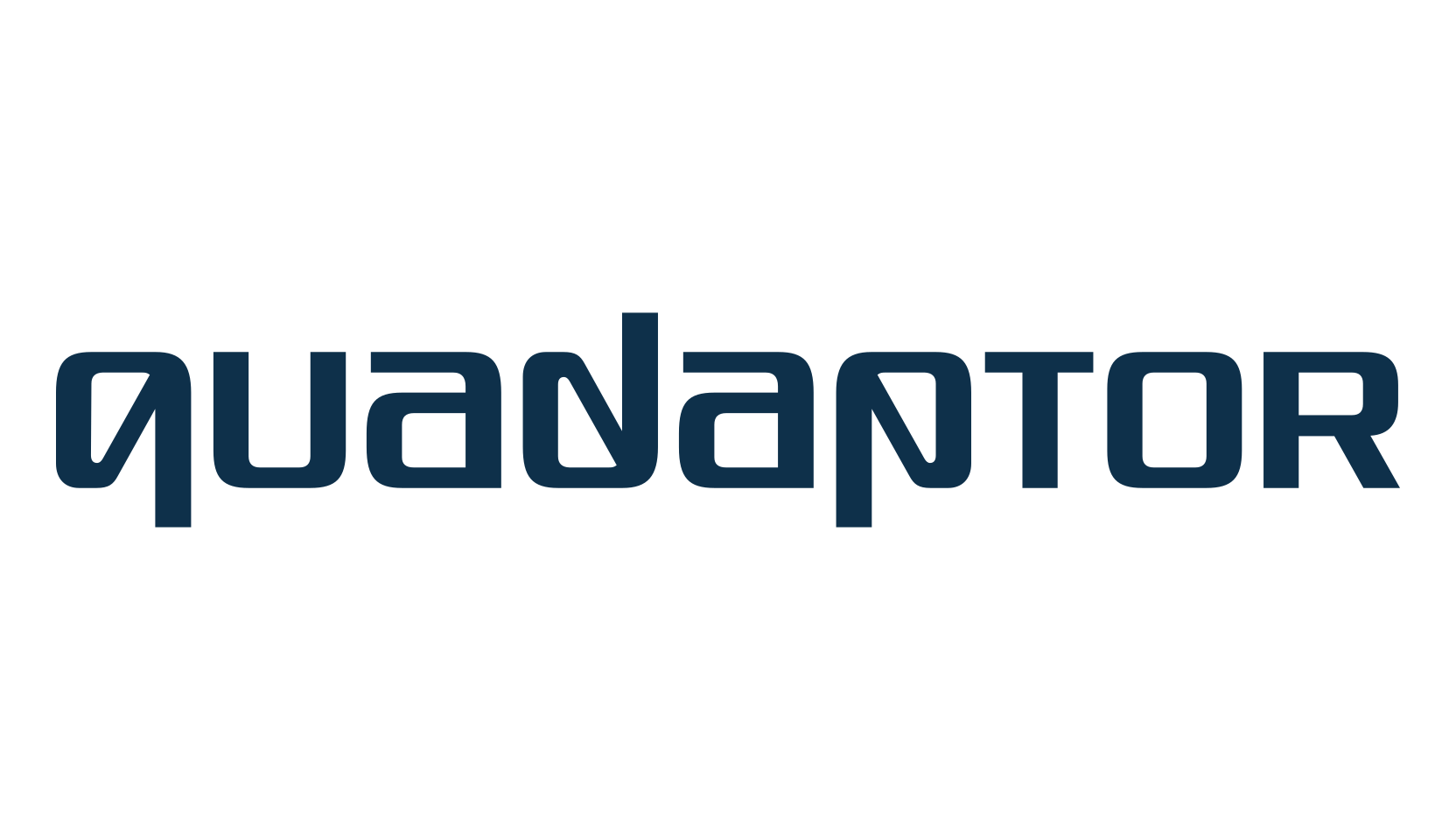 Quadaptor, techno sci-fi font preview