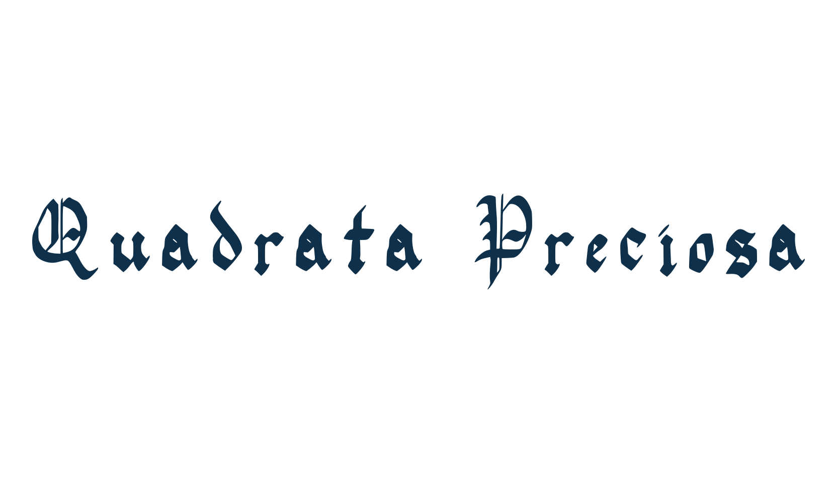 Quadrata Preciosa, medieval font preview
