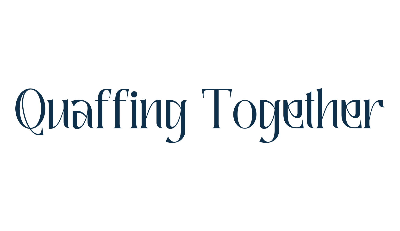 Quaffing Together, serif font preview