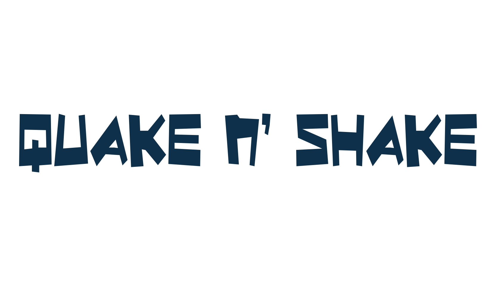 Quake n' Shake, fancy cartoon decorative font preview