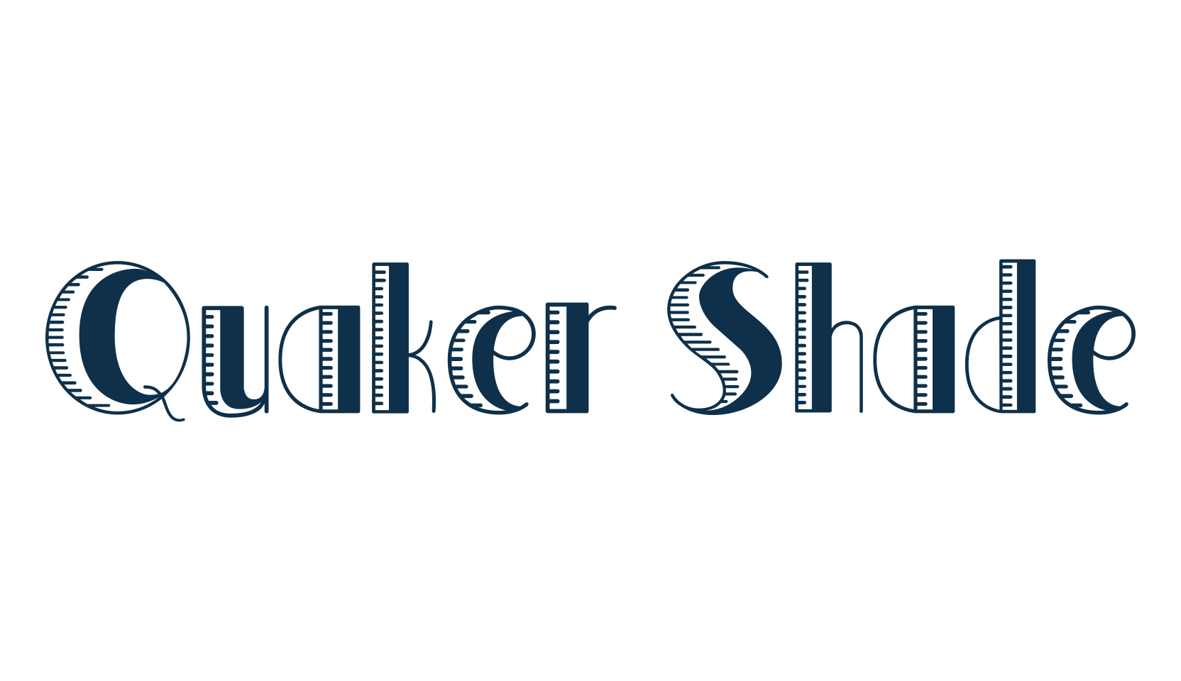 Quaker Shade, retro font preview