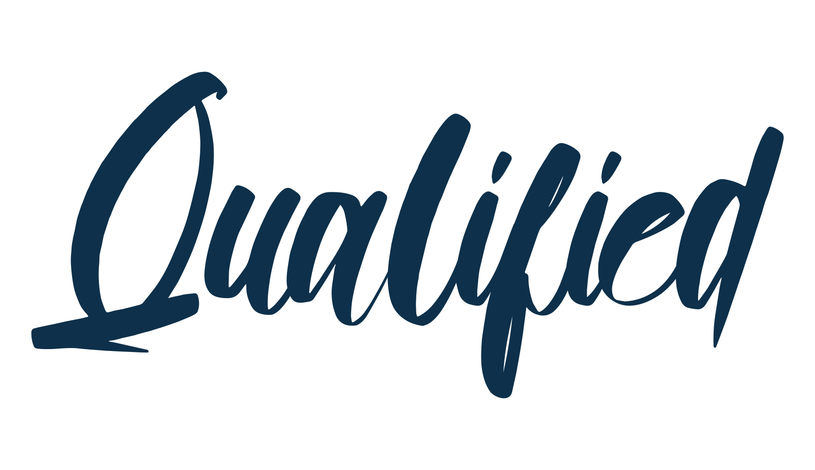 Qualified, brush font preview