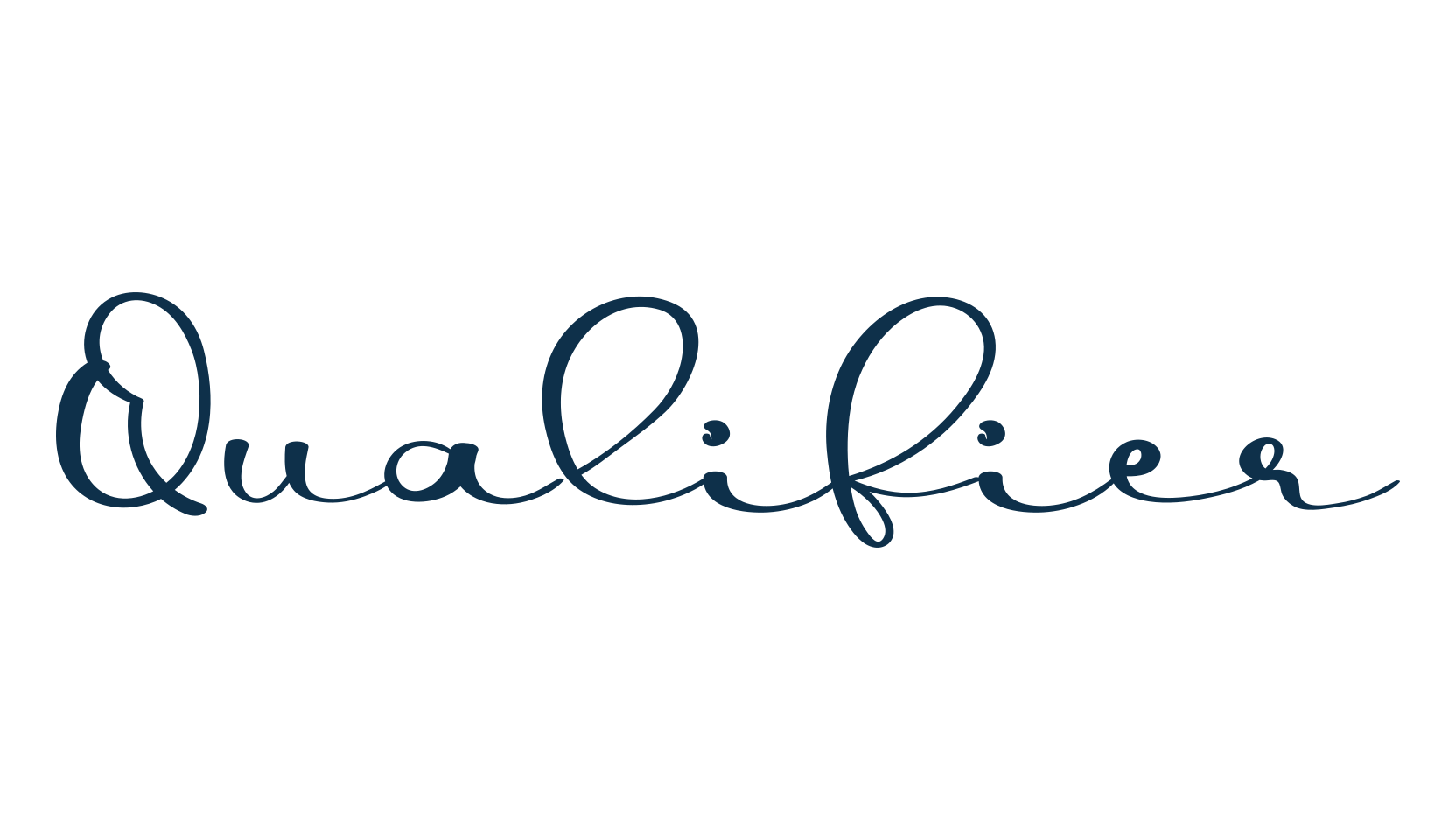 Qualifier, handwriting font preview