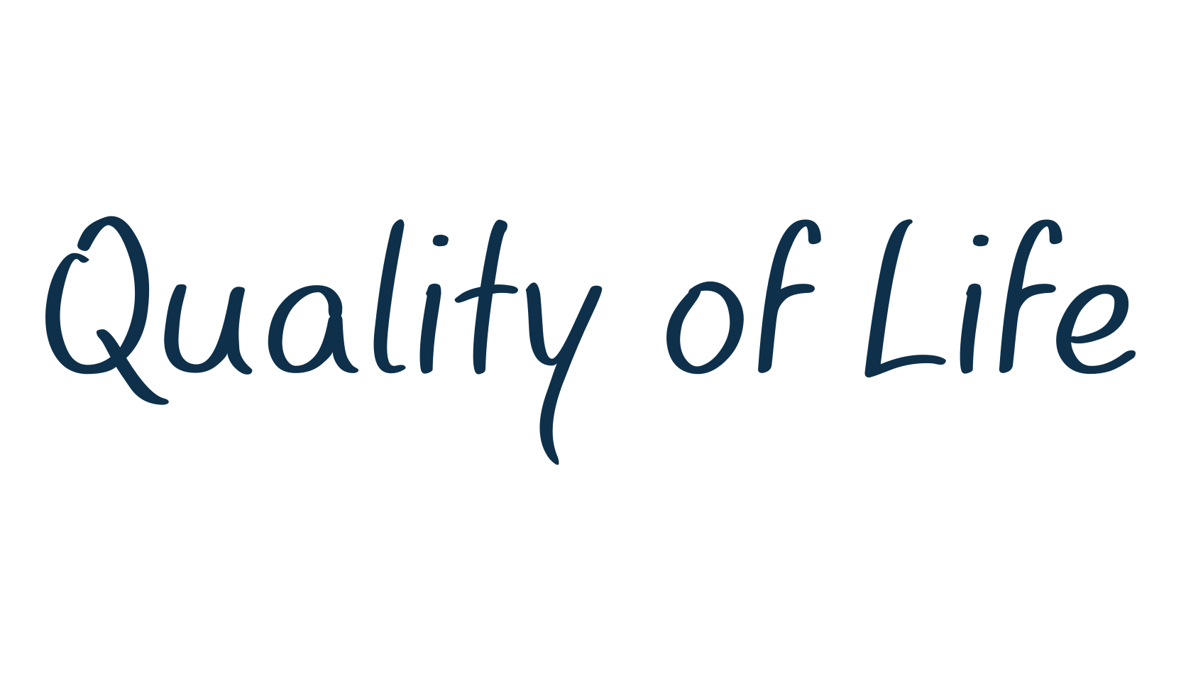 Quality of Life, handwriting font preview