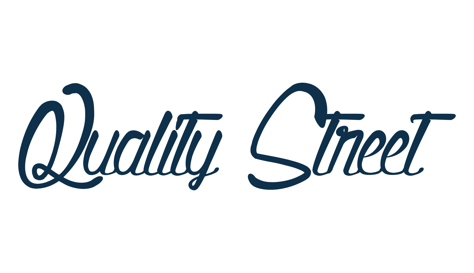 Quality Street, fancy decorative font preview
