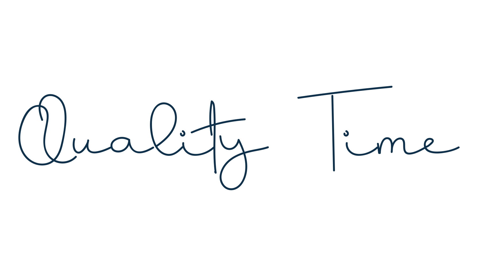 Quality Time, handwriting font preview