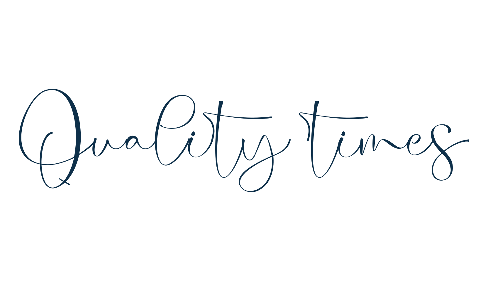 Quality times, script handwritten fancy decorative calligraphy font preview
