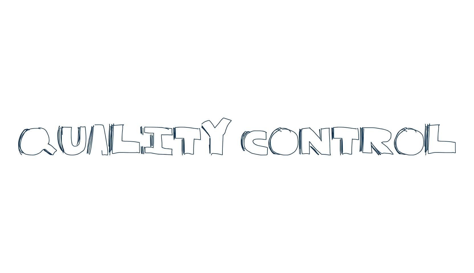 Quality Control, cartoon font preview