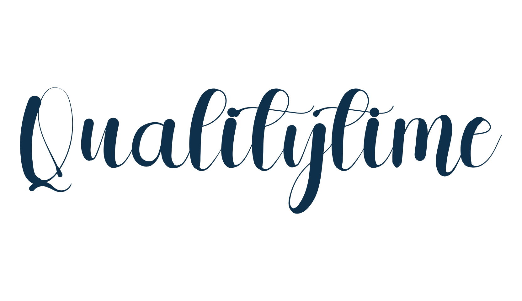Qualitytime, fancy decorative font preview