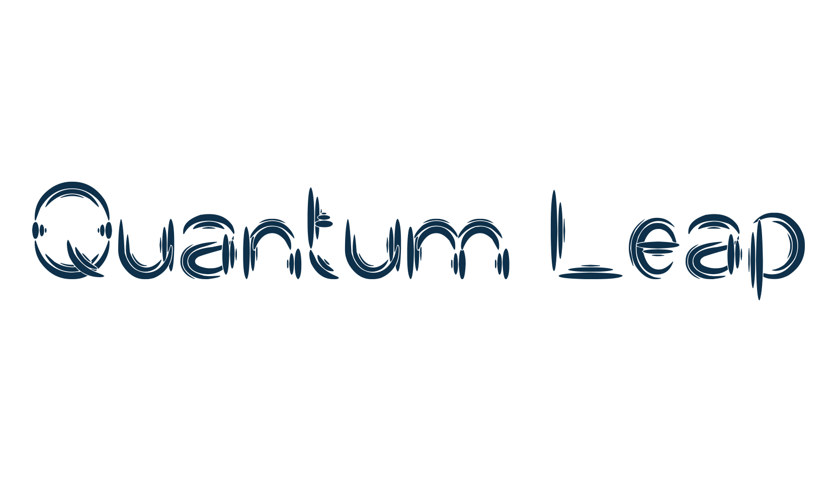 Quantum Leap, various font preview