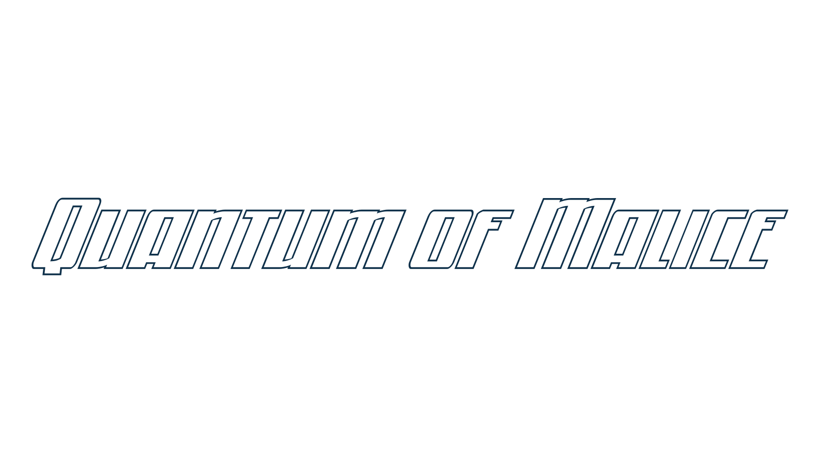 Quantum of Malice, techno sci-fi font preview