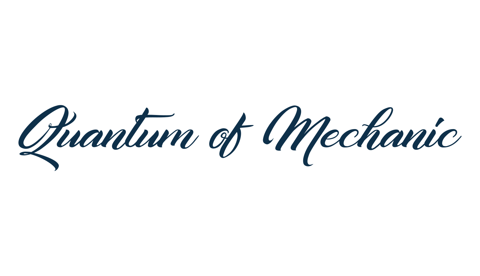 Quantum of Mechanic, script calligraphy fancy decorative font preview