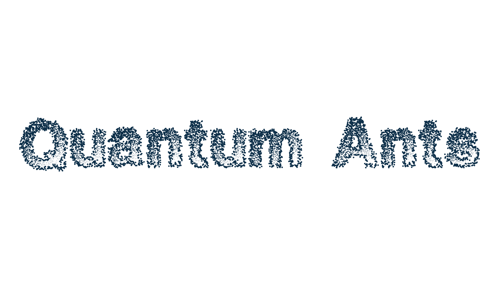Quantum Ants, eroded font preview