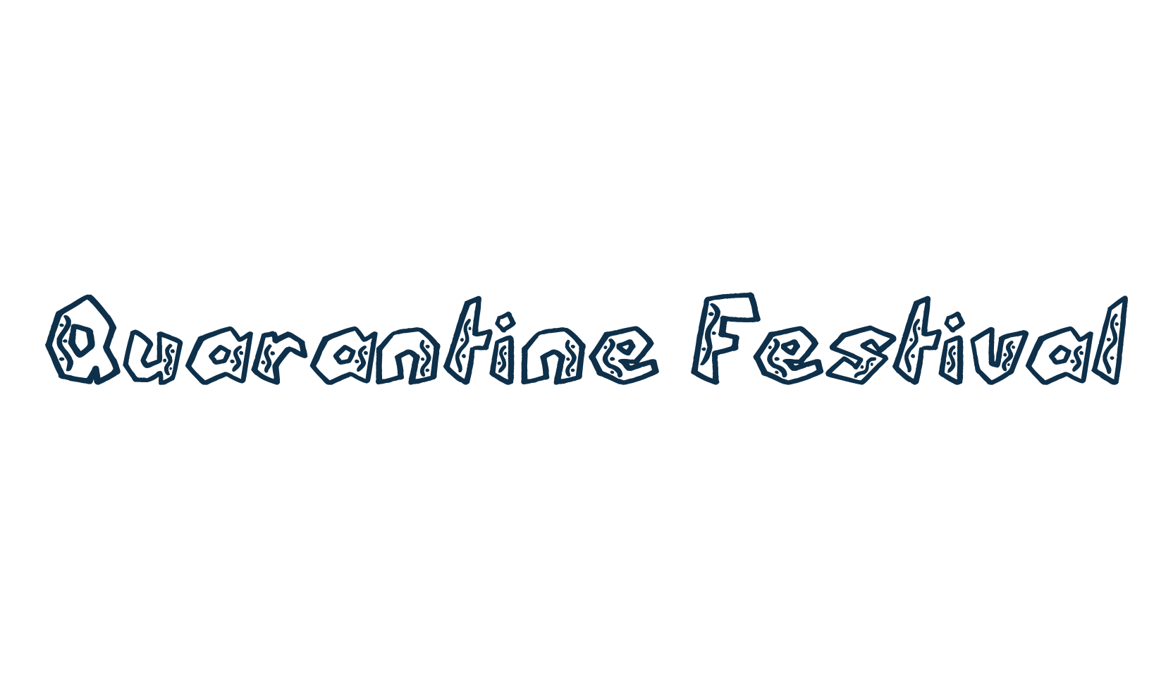 Quarantine Festival, fancy decorative font preview