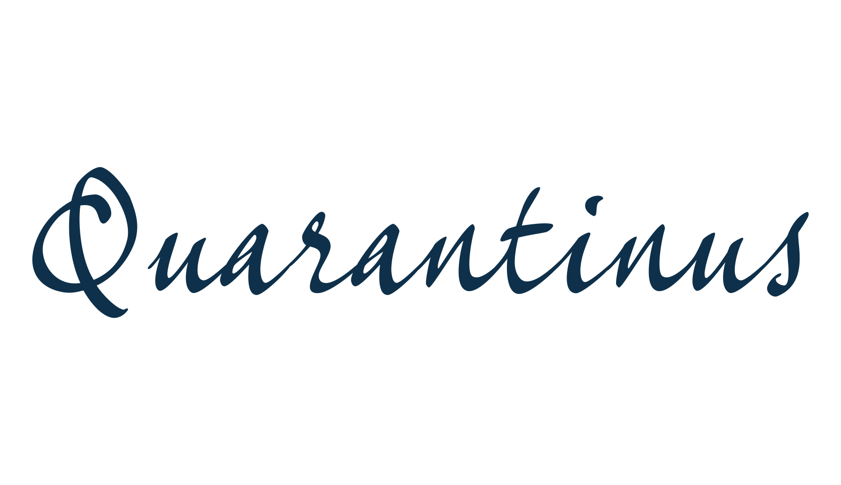 Quarantinus, handwriting font preview