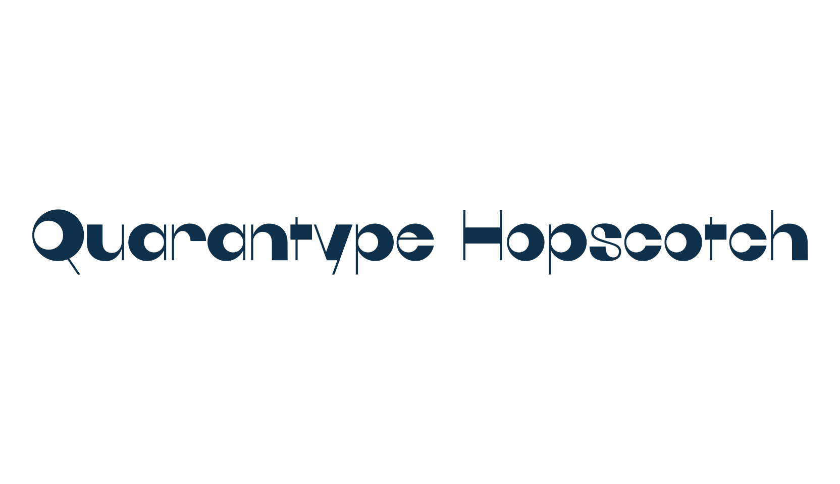 Quarantype Hopscotch, fancy various basic font preview