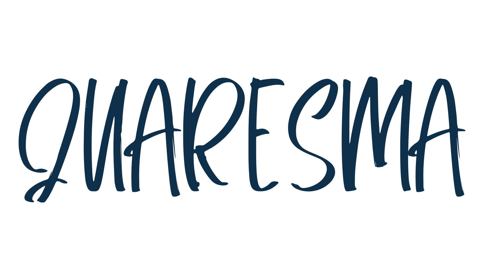 Quaresma, script handwritten fancy decorative calligraphy font preview