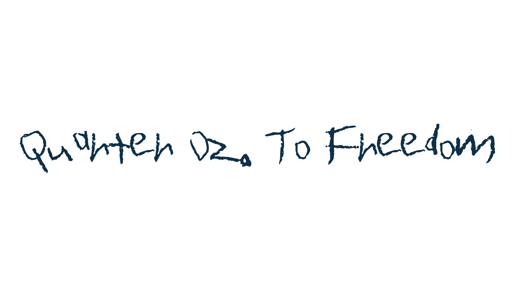 Quarter Oz. To Freedom, trash font preview