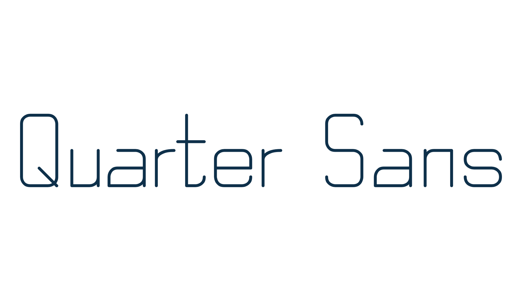 Quarter Sans, various font preview