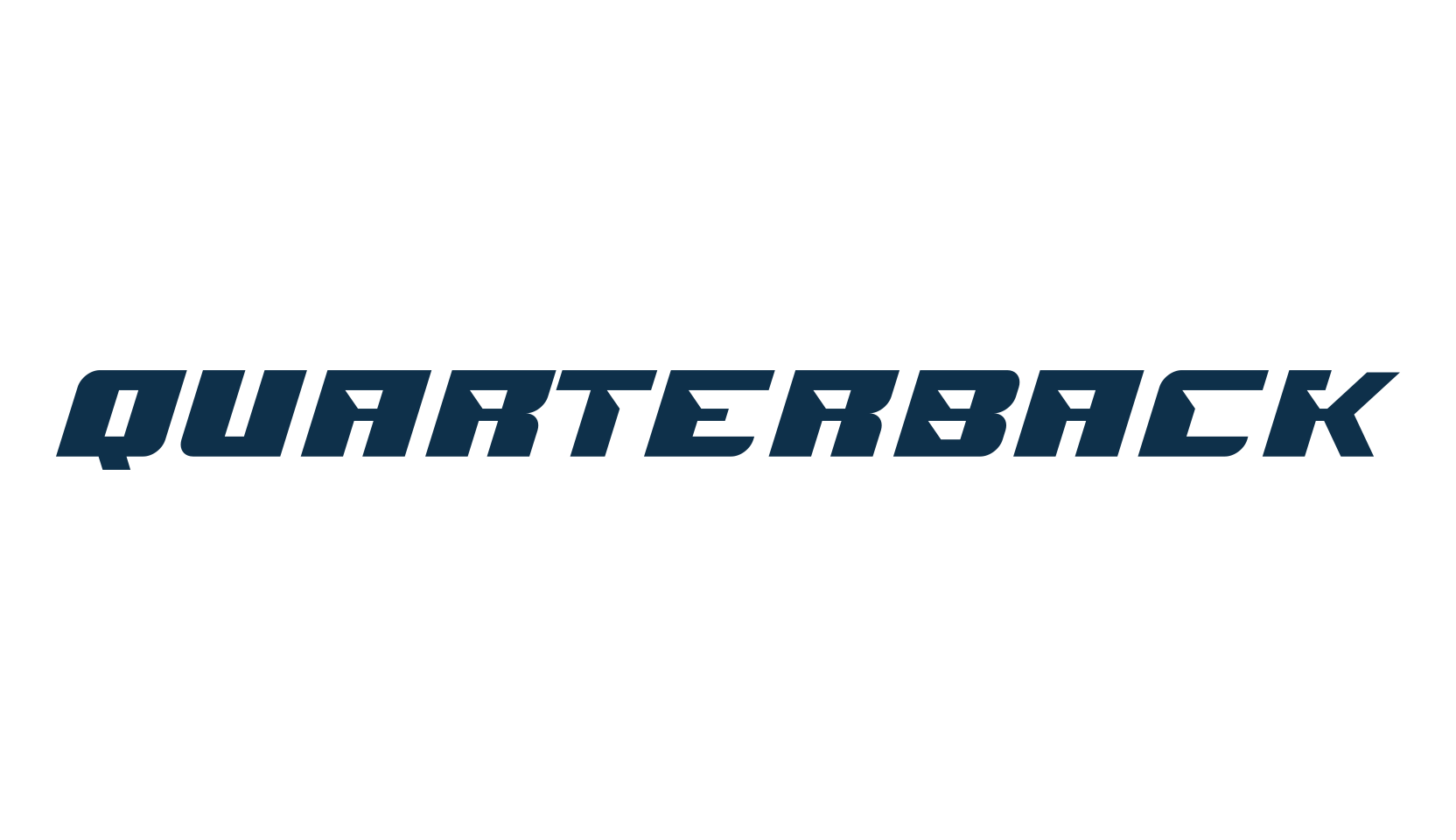 Quarterback, fancy various techno sci-fi font preview