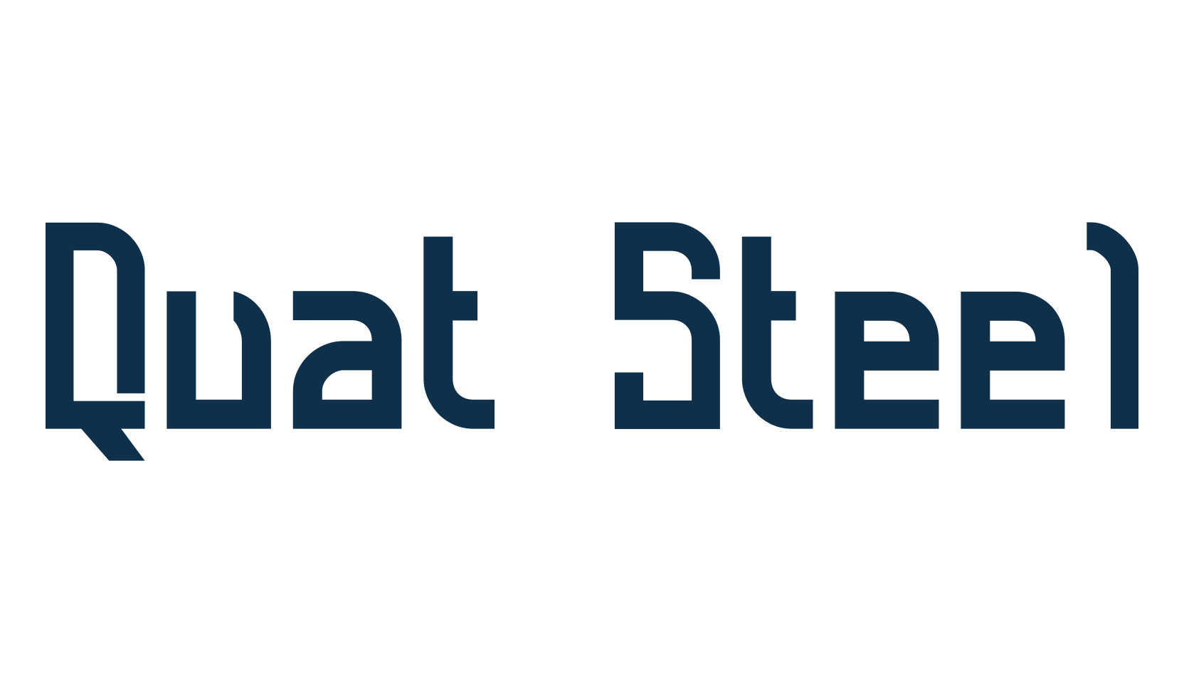 Quat Steel, fancy various techno sci-fi font preview