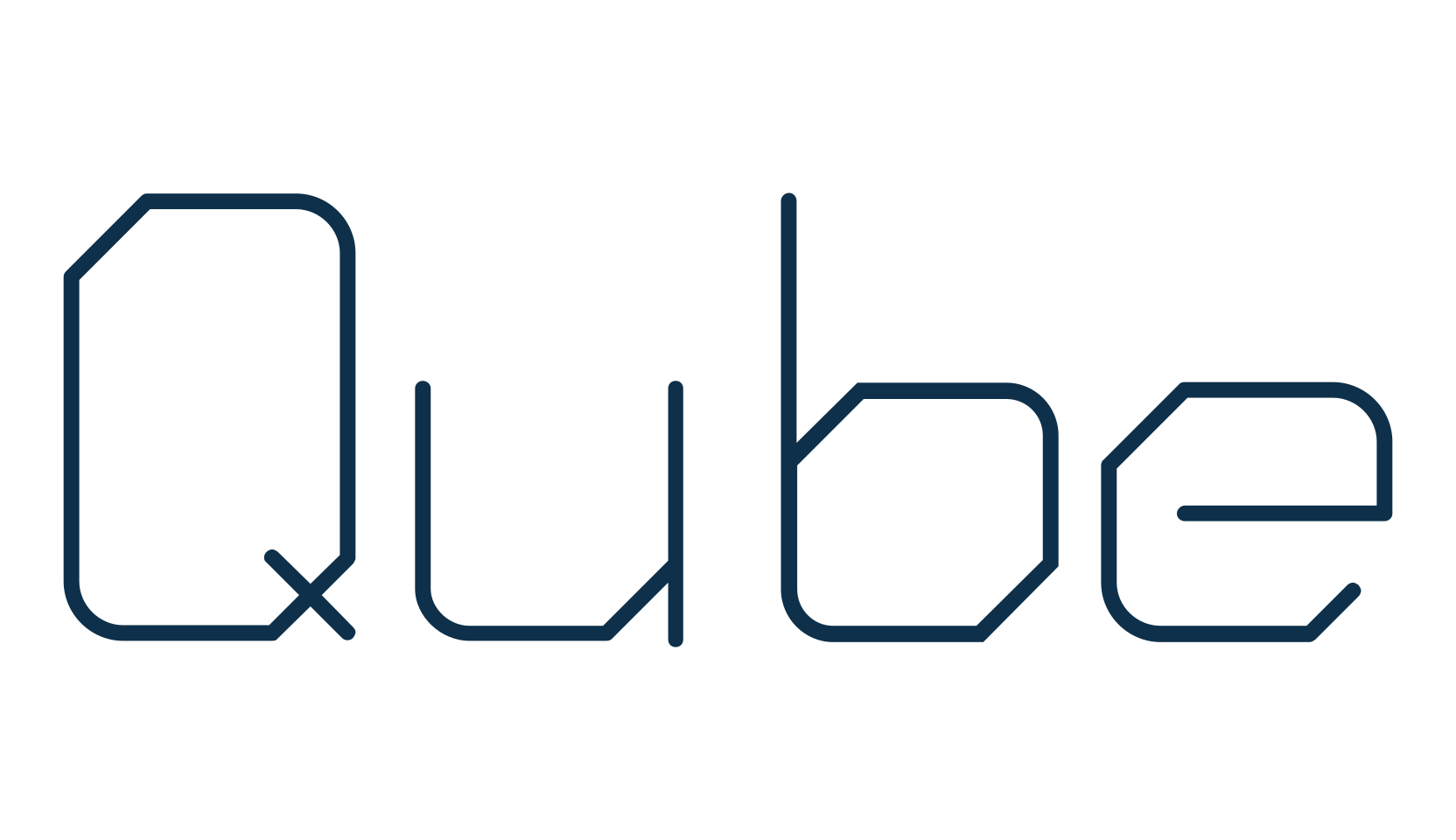 Qube, fancy various techno sci-fi font preview