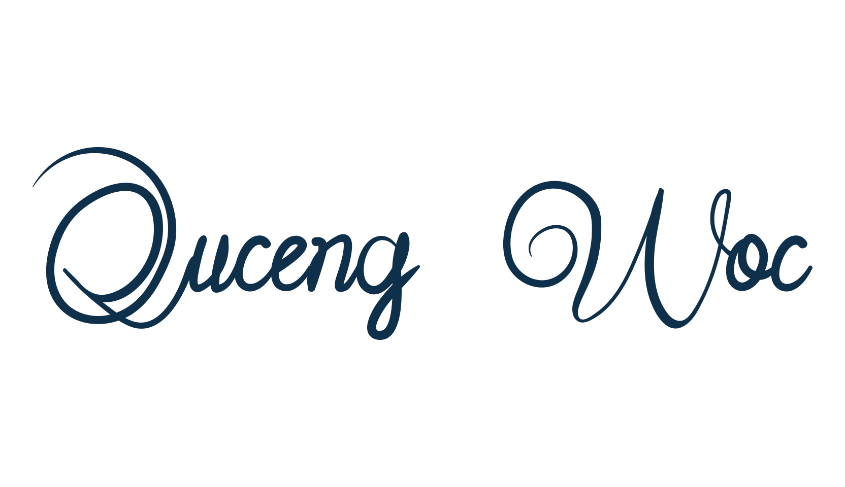 Quceng Woc, fancy decorative font preview
