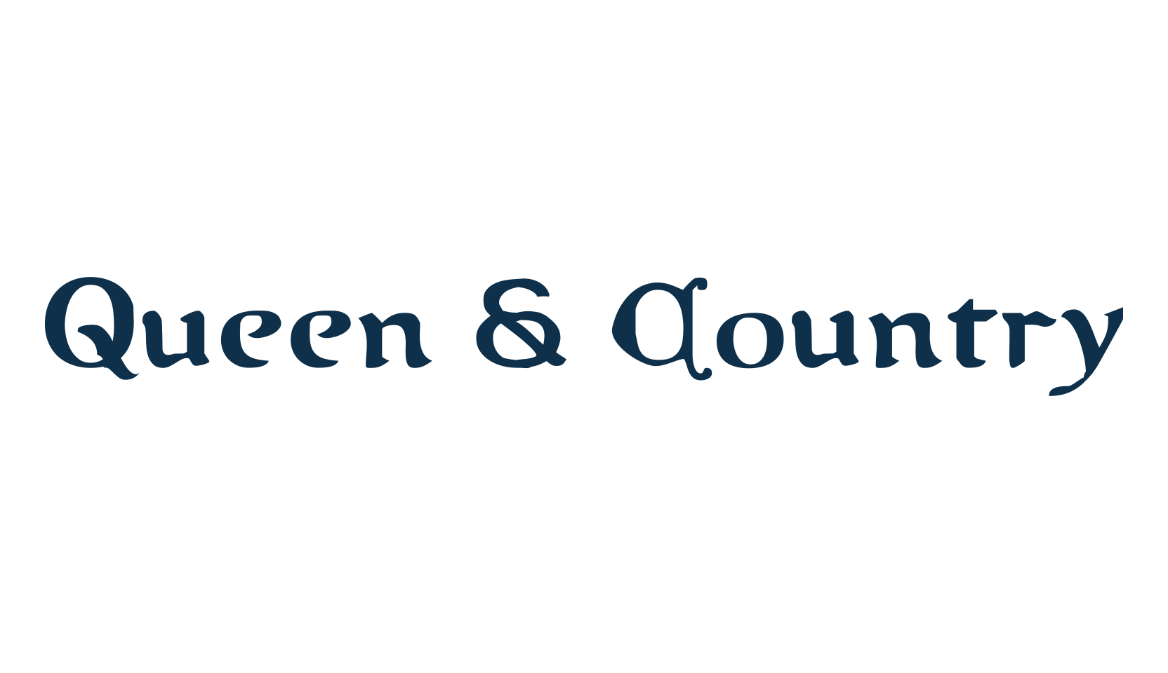 Queen & Country, celtic font preview